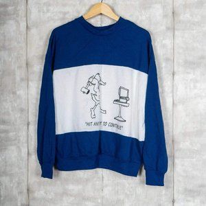 1996 Vintage Computer Parody Sweatshirt